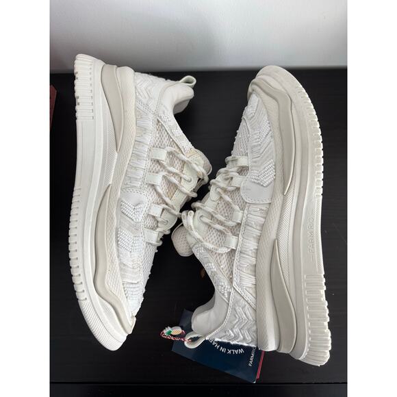 FARM RIO OFF WHITE PLATFORM SNEAKERS BEADED EMBROIDERED SIZE 41 US-11 - Picture 6 of 11